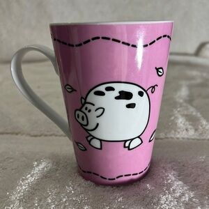 Pig Oversized Pink Coffee Mug by Haven